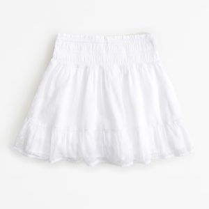NWT Abercrombie Kids White Ruffle Mini Skirt